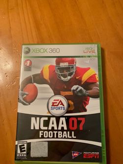 NCAA football 07 Xbox 360 game
