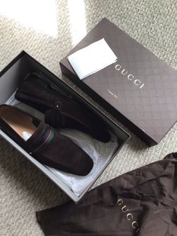 GUCCI loafers, with recipes,  box and travel  bag