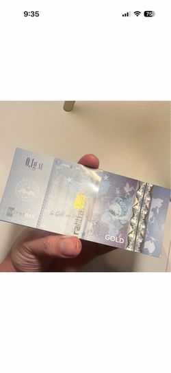 10 KaratPay CashGold 0.1g Gold Note x 10 cash or trade for other gold silver