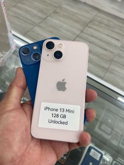 13 mini unlocked. Cash or $50 down w approval