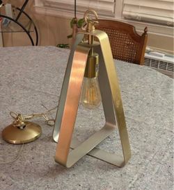 Modern Geometric Gold Pendant Light