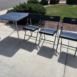 Folding Table With 3 Chairs - $45 For All