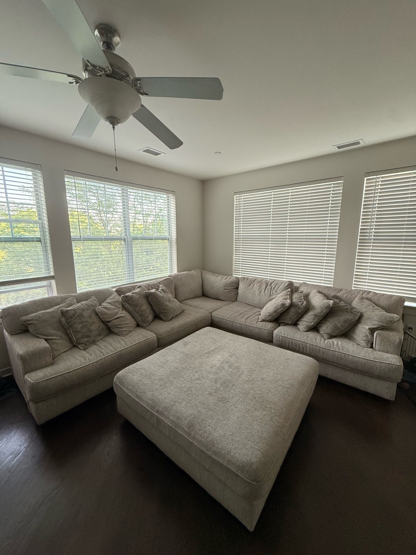 Sectional Couch with Ottoman