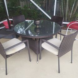 Table 4 Chairs Plus Cushions 