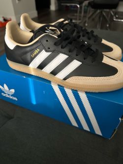 Adidas Samba OG J Sneakers Black White Gum US 7