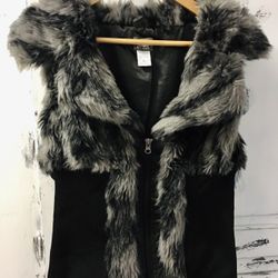 Dots Faux Fur Vest