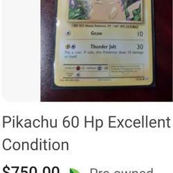 Pikachu Card 