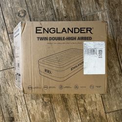 Englander Twin Size Air Mattress W/ Built In Pump
