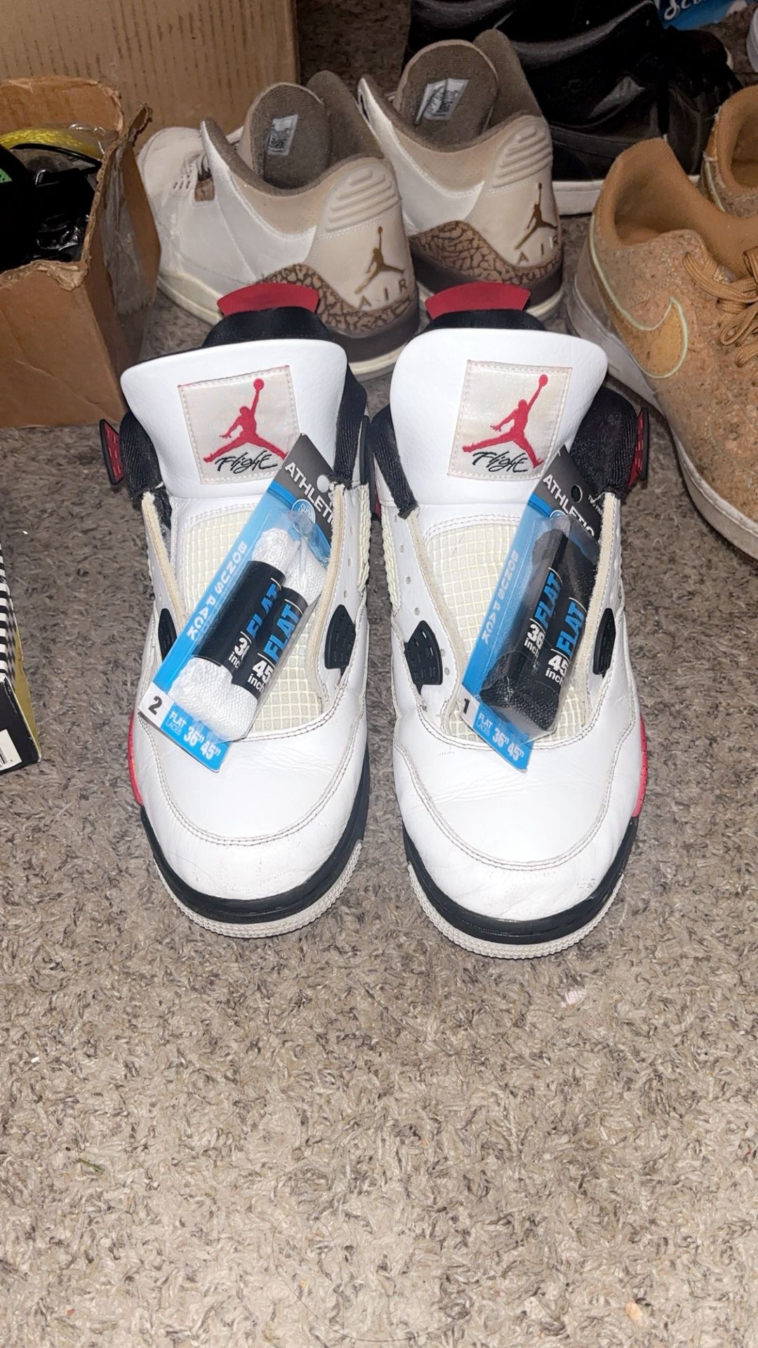 Jordan 4s New Laces With Box