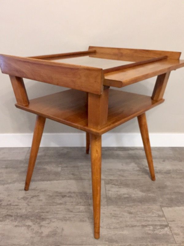 Baumritter Mid Century Modern Splay-Leg Side Table