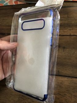 ❗️❗️New Galaxy S10 Clear with Blue case❗️❗️
