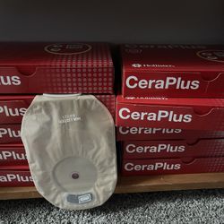 10 boxes Ostomy bags with filter, 1 box Ostomy barrier ring, 3 bottles of stoma powder, 2 box wipes