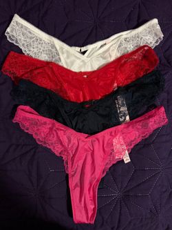 Lace Thong Underwear Set of 4