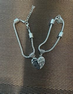 Mother Daughter Heart Shaped Bracelet