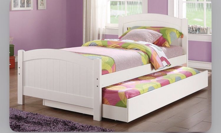 Twin/twin Trundle Frame And Mattresses