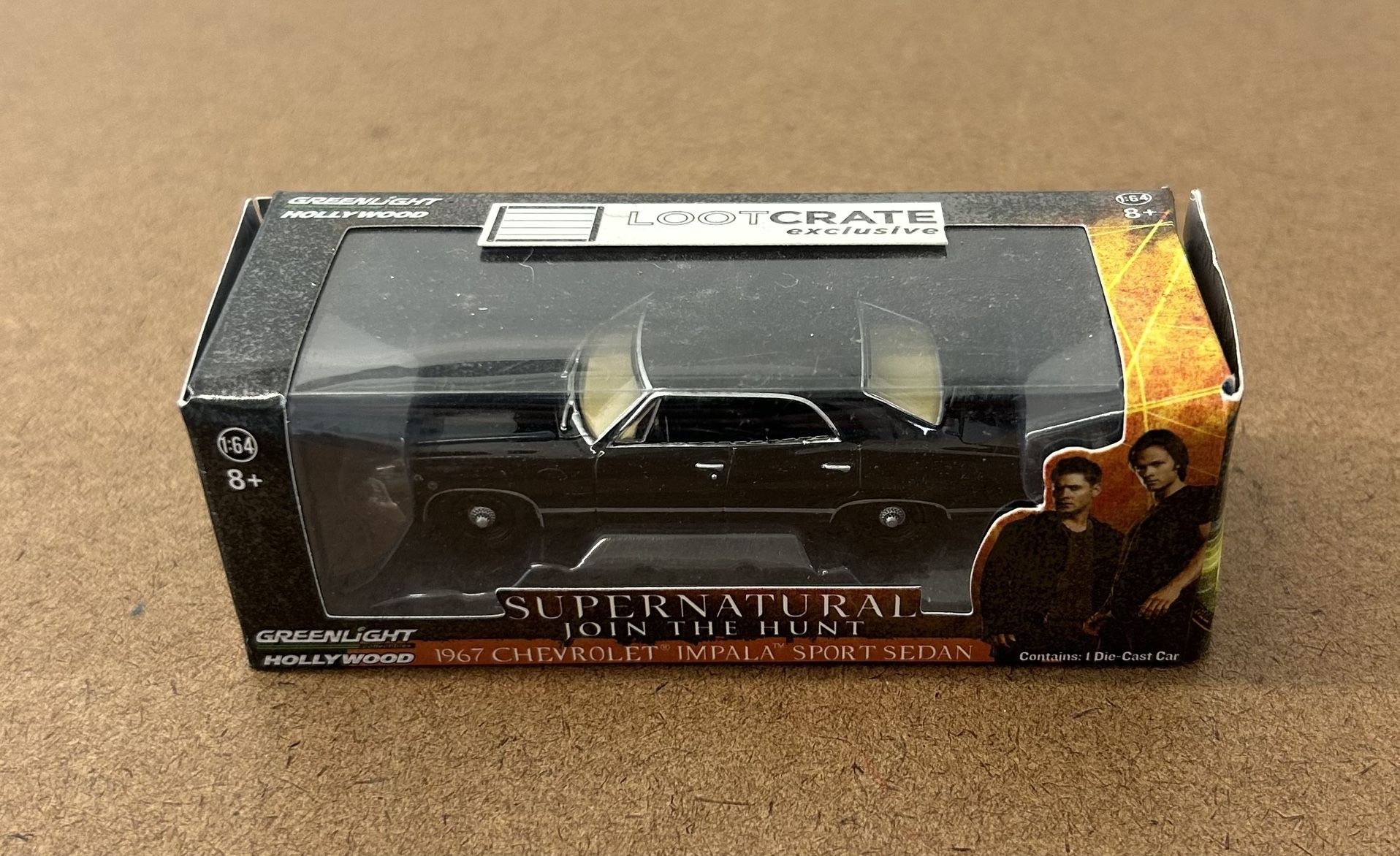 LOOT CRATE Greenlight Hollywood SUPERNATURAL “Baby•1967 Chevy Impala” 1:64 Scale Diecast Replica (NIB)