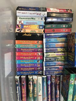 Disney and various kids VHS tapes