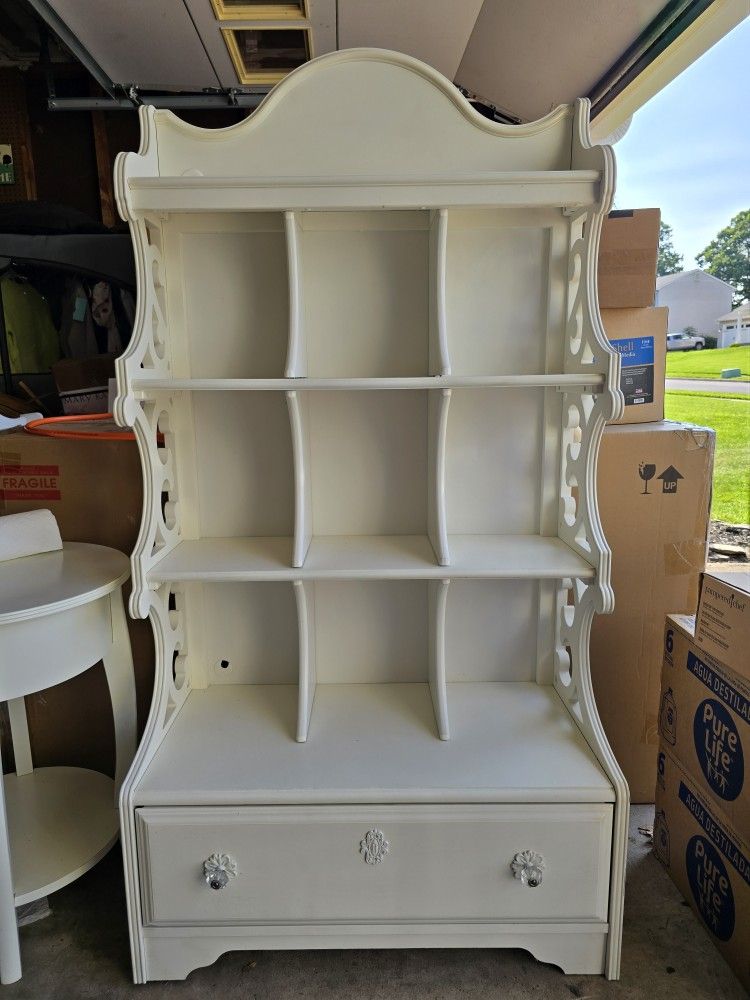 Girls White Bookcase