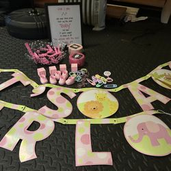 Baby Shower game And A Few Decorations