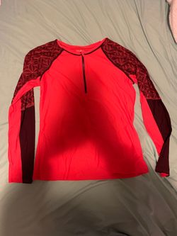 L.L. Bean coral/red water rash guard