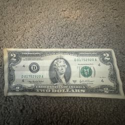 2003 2 Dollar Bill