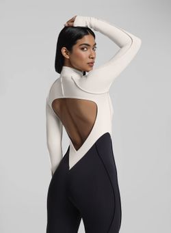 NEW BetterMe Two-Tone Full-Length Catsuit S(4)Size