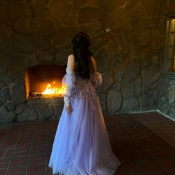 Purple prom/quince dress