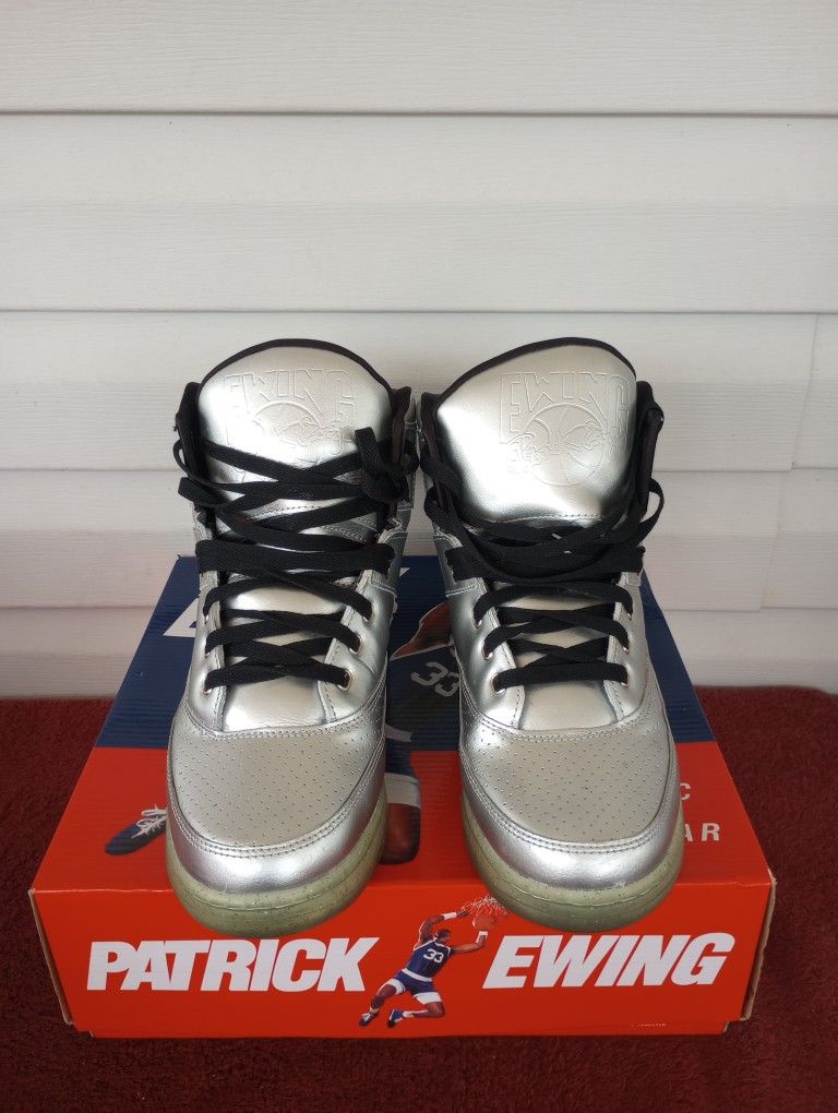 Ewing Athletics 33 HI Platinum/Black Patrick Ewing Basketball Shoes size 9.5 Ewing Athletics 33 HI Platinum/Black Patrick Ewing  main image 4