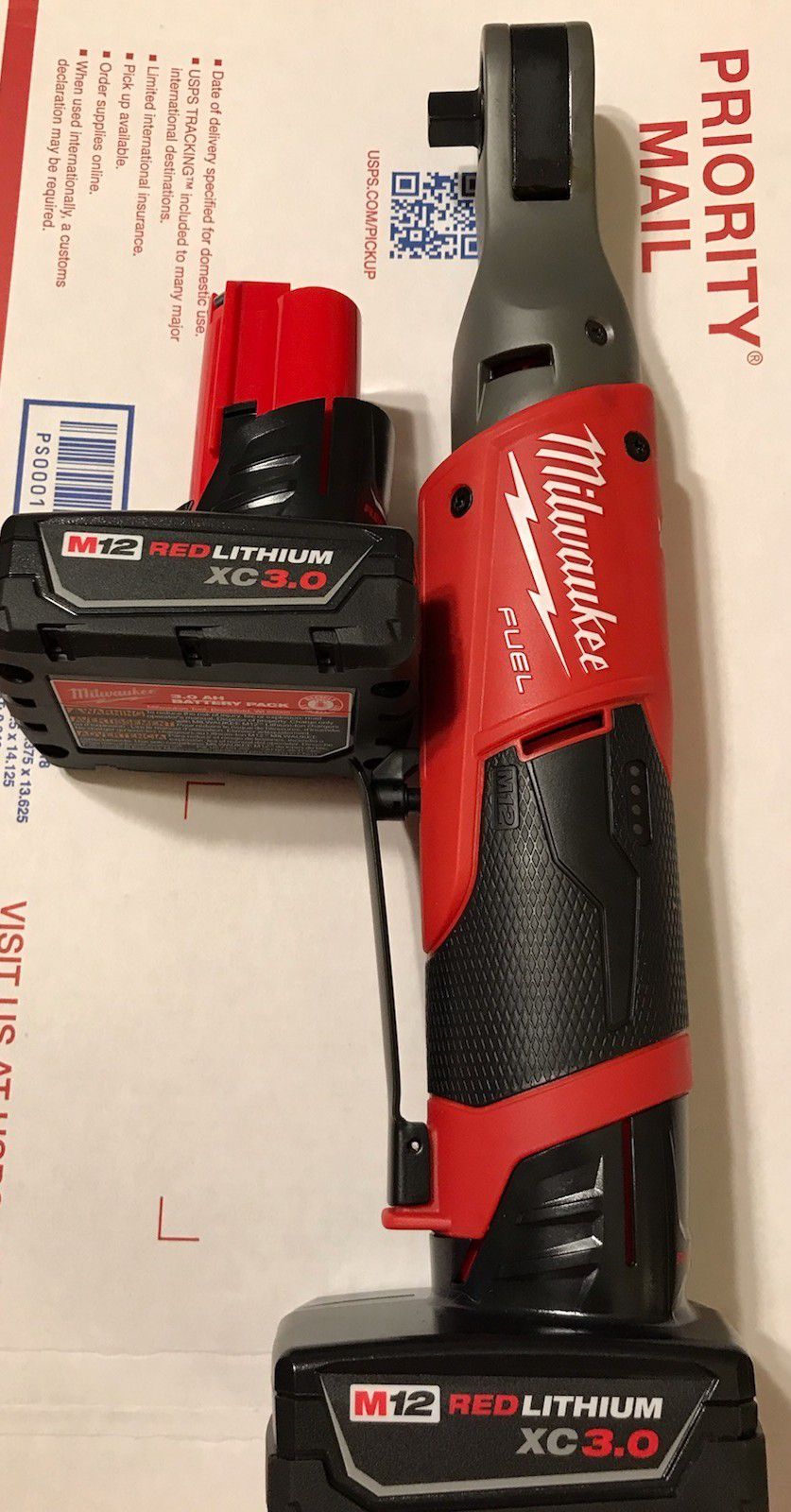 Milwaukee fuel 3/8 ratchet $175 firm with two batteries $150 with one battery pick up only