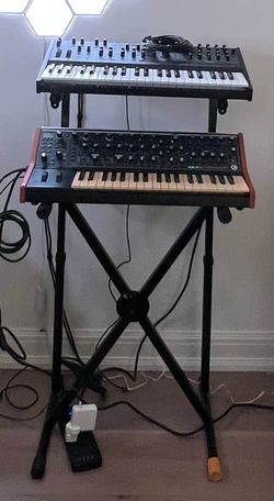 Hercules KS210B EZ-LOK Double Tier X-Style Keyboard Stand 2010s - Black