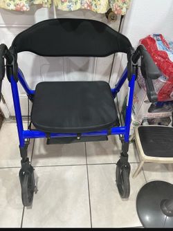 Heavy duty four wheels walker large size