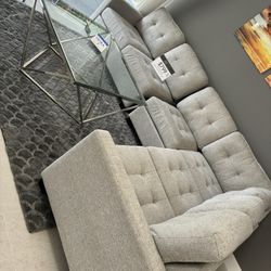 New Sectional Cream Light Grey Or Dark Grey 