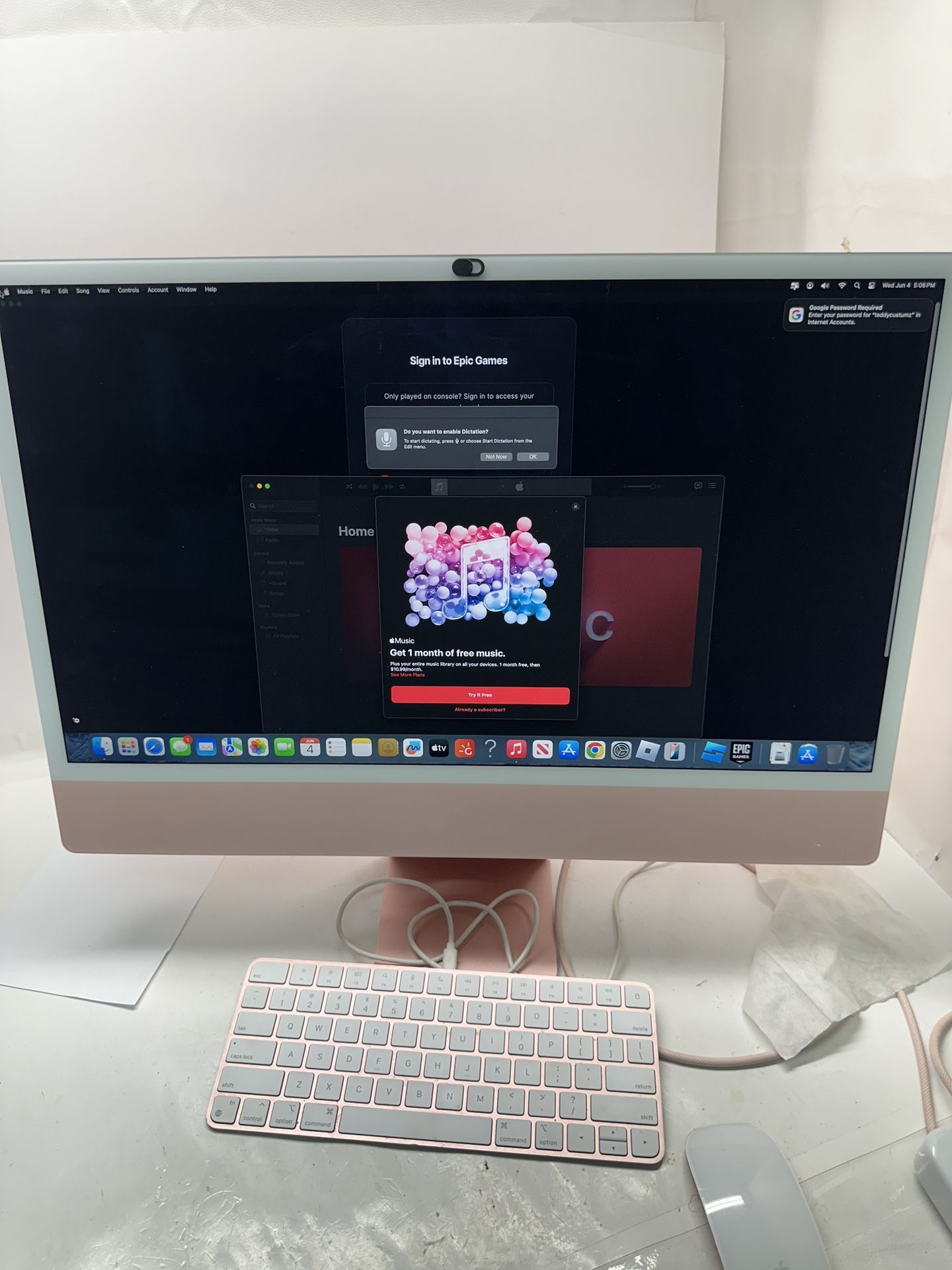 Computers Apple 2021 Imac 24” Retina# 41379