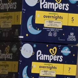 Pampers $22 A Box Size 5,7