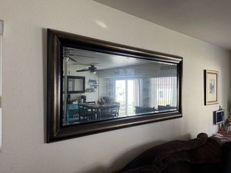 6’ (long) by 3’ (wide) mirror