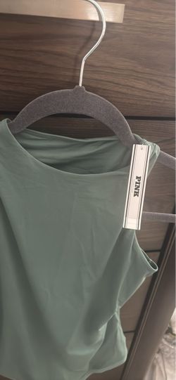 PINK Victoria's Secret Green Tank Top Bodysuit