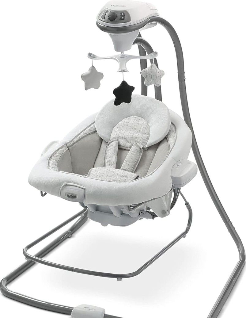 Used Graco DuetConnect LX Seat & Bouncer, Multi-Direction Seat, Multiple Swinging Speeds, Easily Portable, Redmond