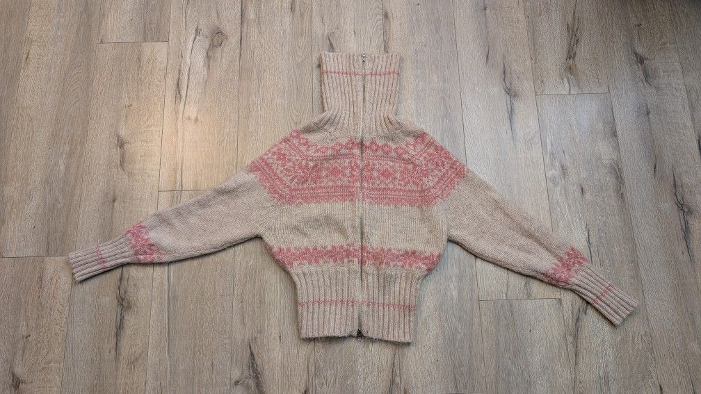 Free People We The Free On It Zip-Up Cardigan Size S