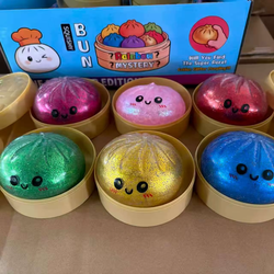 Glitter Dumpling Squishy with Steamer