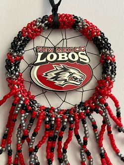 New Mexico LOBOS Beaded Collectible Dreamcatcher Ornament - Sports Fan