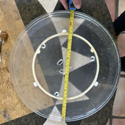  Microwave Turntable Plate and circular roller, 11 1/4 inches; used