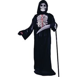 Boys bleeding skeleton costume