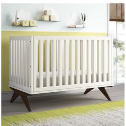Dankfried Mid Century Modern 3in1 Convertible Crib  by George Oliver