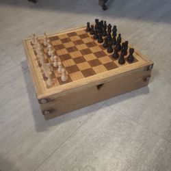 Chess/checkers/backgammon All In One Game Board