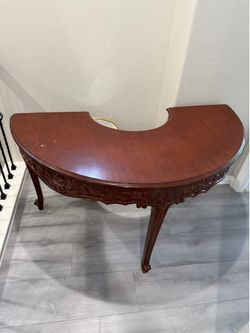 Solid wood desk