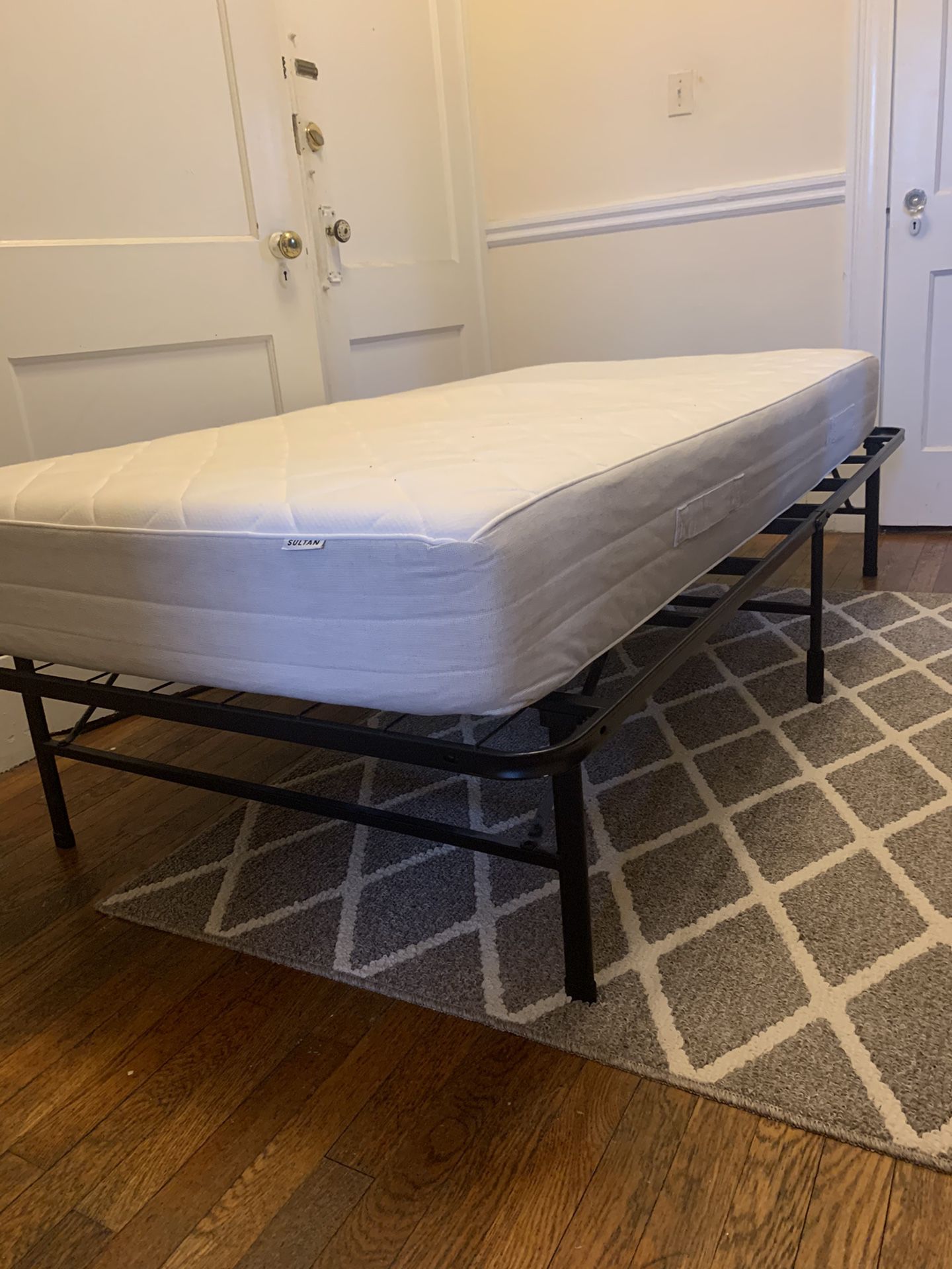TWIN XL MATTRESS AND BED FRAME