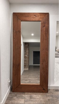 Handcrafted oversized mirror