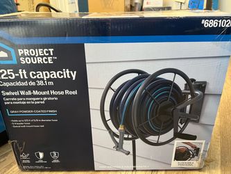 Project Source Steel 125-ft Hose Reel
