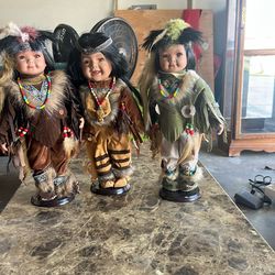 3 Collectible Dolls
