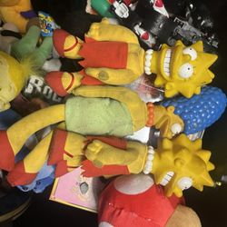 Simpsons Vintage Plush Lot